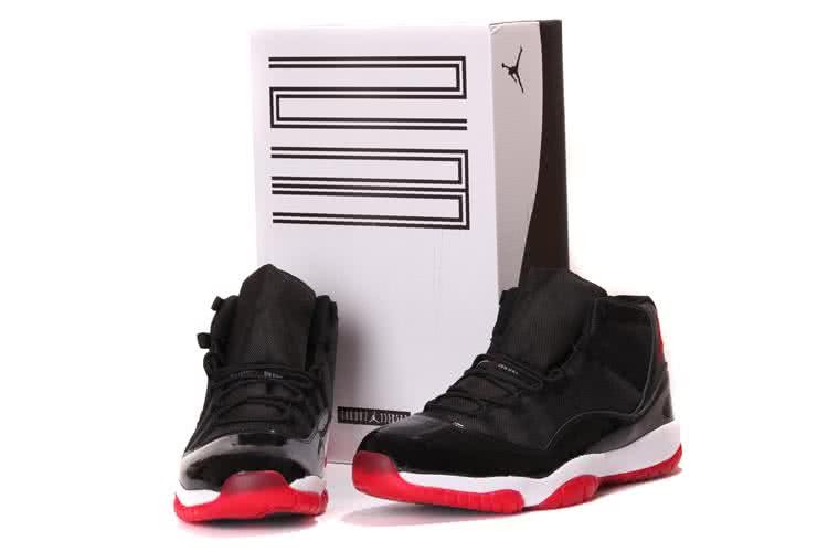 Air Jordan 11 Comfortable Sole Black White Red Super Size Men 7