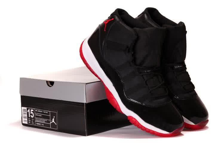 Air Jordan 11 Black White Red Comfortable Sole Super Size Men 3