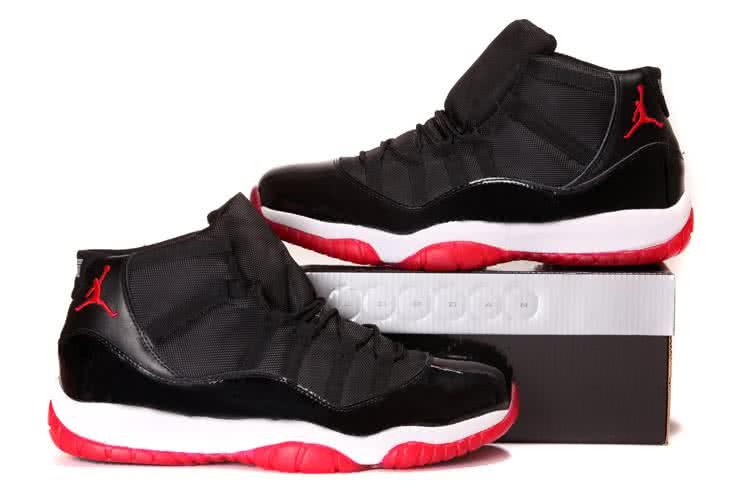 Air Jordan 11 Black White Red Comfortable Sole Super Size Men 6