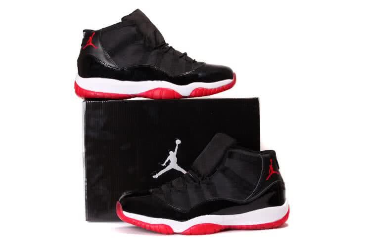 Air Jordan 11 Black White Red Comfortable Sole Super Size Men 7
