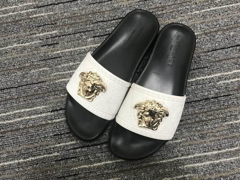 Versace Black And White Leisure Shoes Slipper Men 1