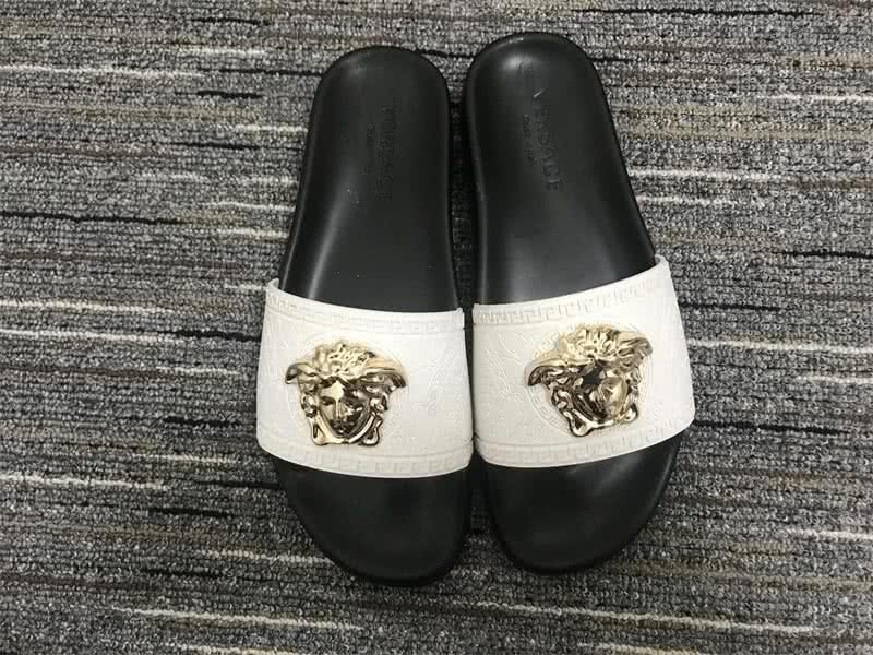 Versace Black And White Leisure Shoes Slipper Men 2