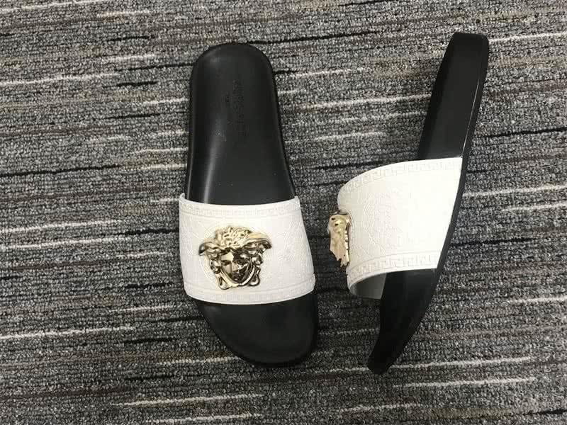 Versace Black And White Leisure Shoes Slipper Men 3