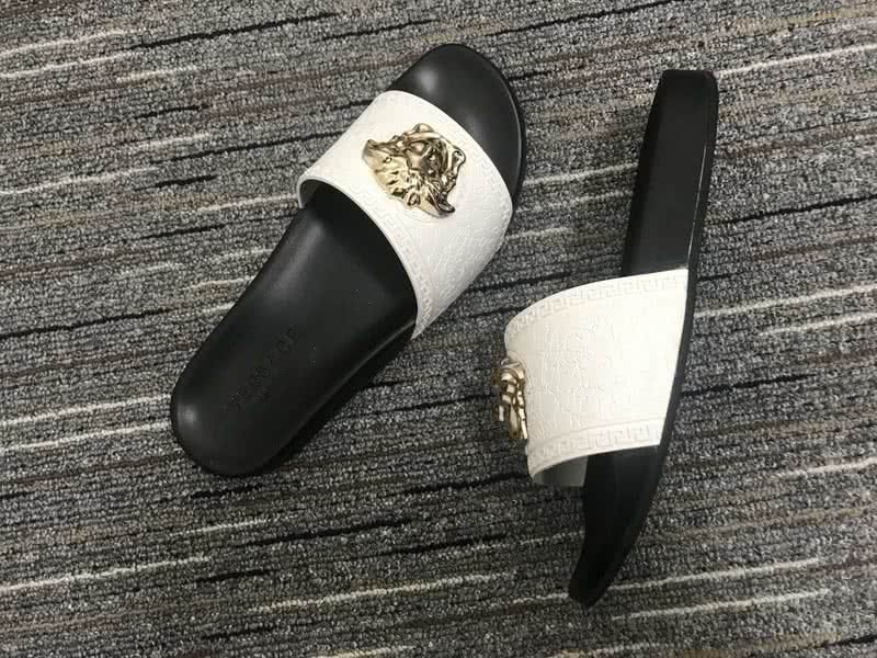 Versace Black And White Leisure Shoes Slipper Men 7