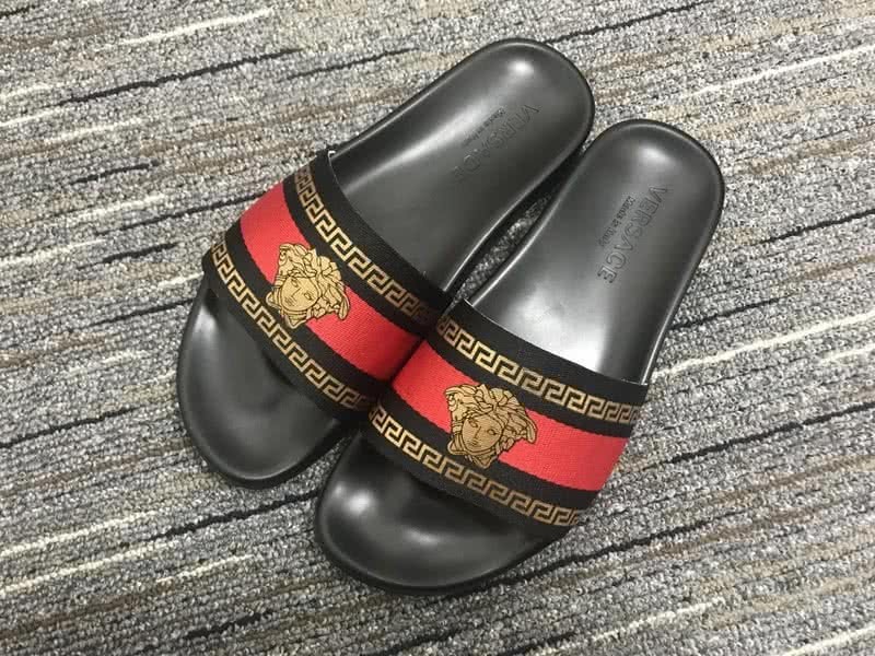 Versace Black And Red Leisure Shoes Slipper Men 1
