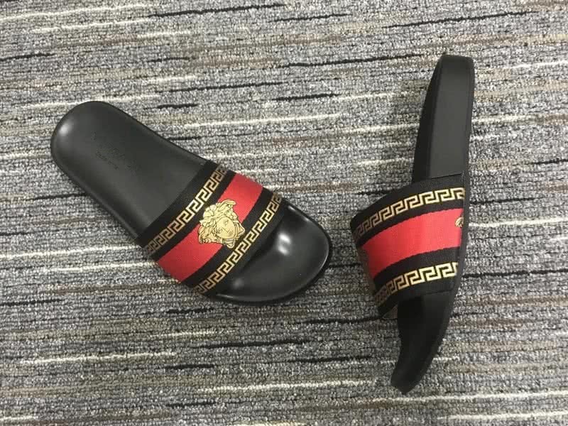 Versace Black And Red Leisure Shoes Slipper Men 4