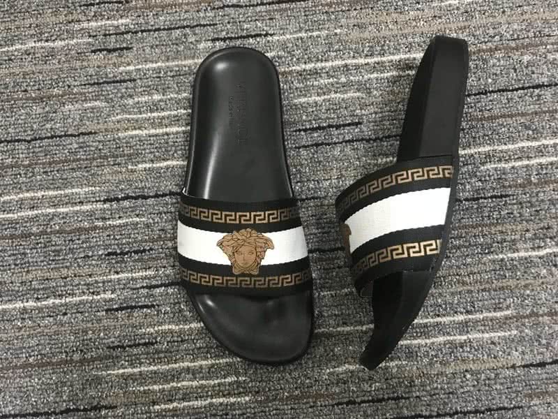 Versace Black And White Leisure Shoes Men 2