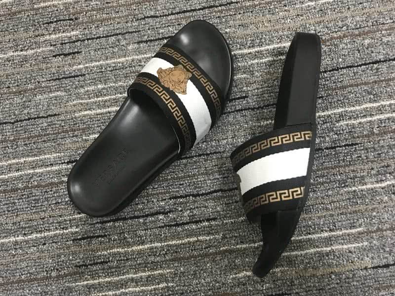 Versace Black And White Leisure Shoes Men 7