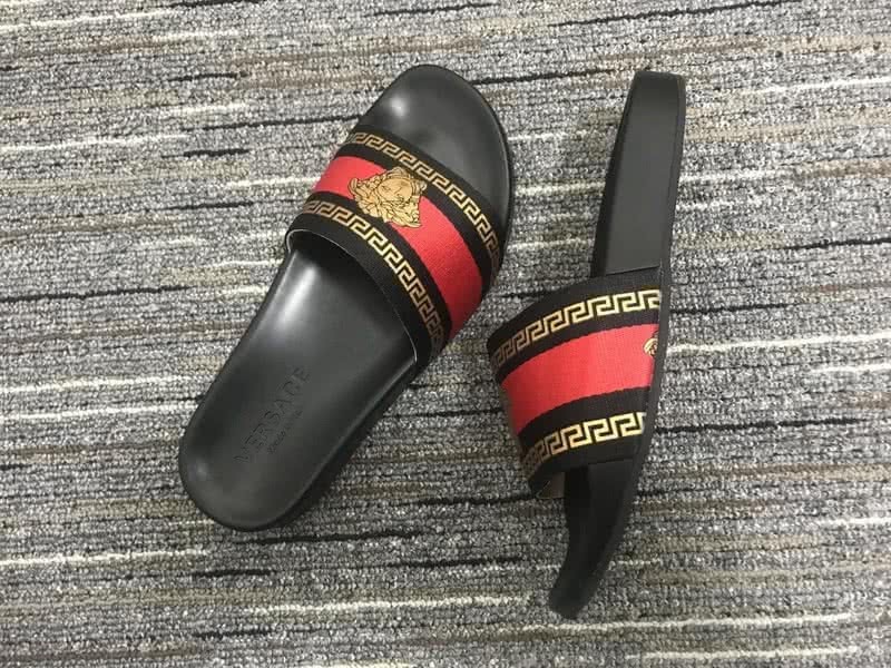 Versace Dark And  Red Leisure Shoes Slipper Men 7