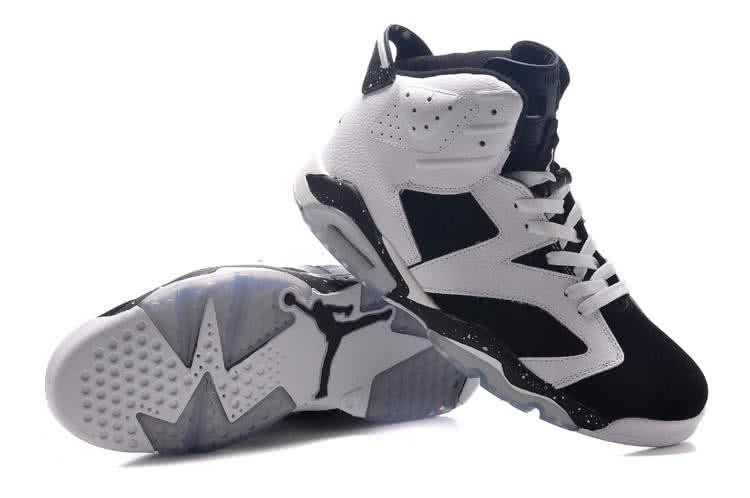 Air Jordan 6 Leather White Black Men 5