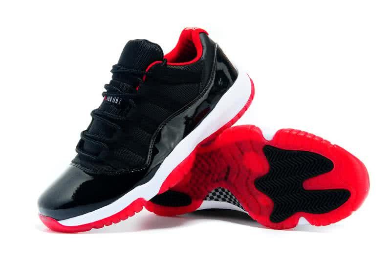 Air Jordan 11 Low Top Black Red White Super Size Men 3