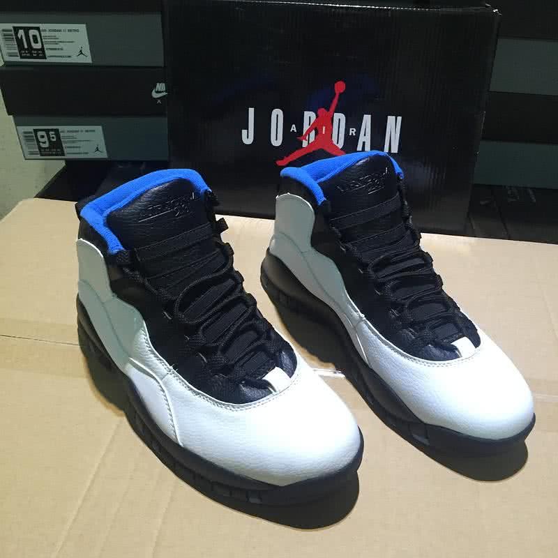 Air Jordan 10 White Black And Blue Men 3