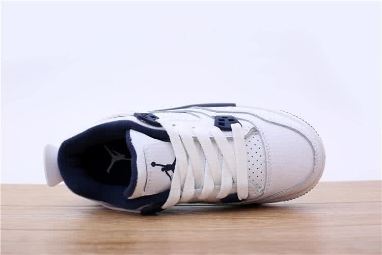 Air Jordan 4 Shoes Black And White Children 5