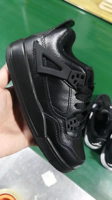 Air Jordan 4 Shoes Black Children 1