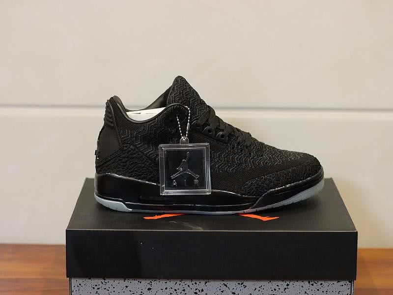 Air Jordan 3 Shoes Blac Men 4