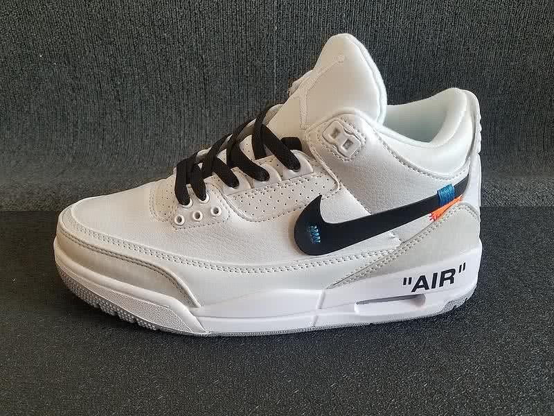 Air Jordan 3 Shoes Black And White Men 3