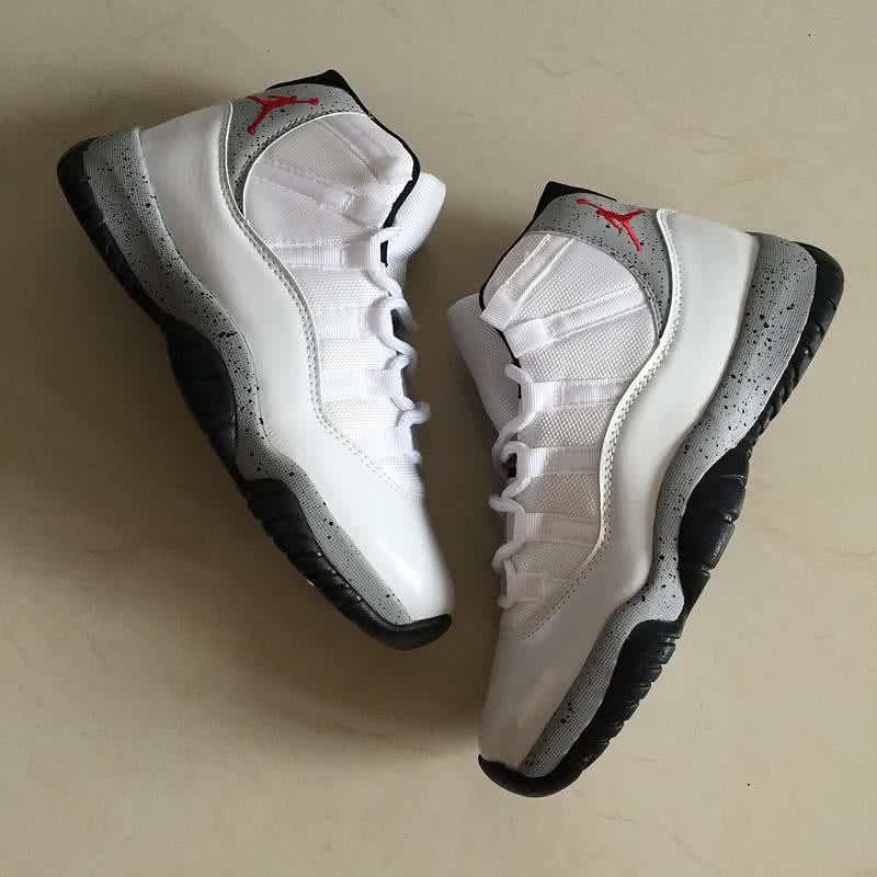 Air Jordan 11 White And Grey Men 5