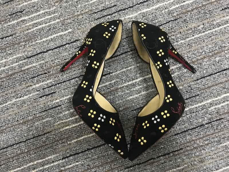 Christian Louboutin High Heels Black Suede And Embroidery 5