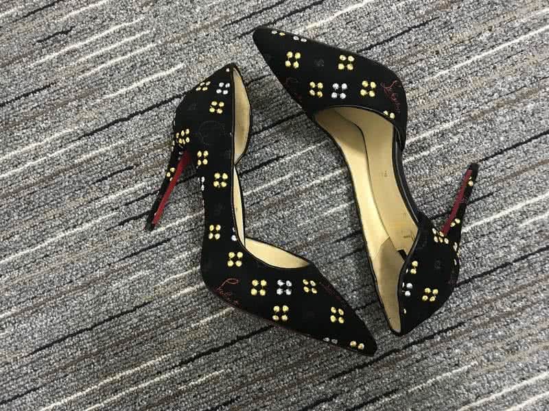 Christian Louboutin High Heels Black Suede And Embroidery 6
