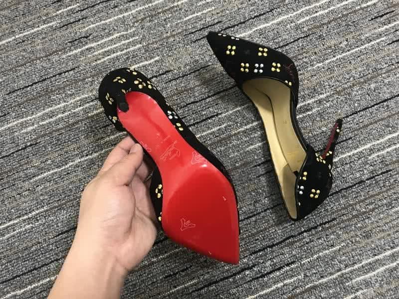 Christian Louboutin High Heels Black Suede And Embroidery 4