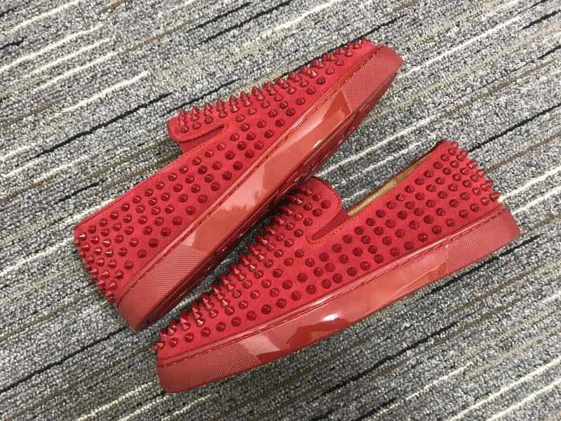 Christian Louboutin Low Top Alll Red Rivets Red Upper 9