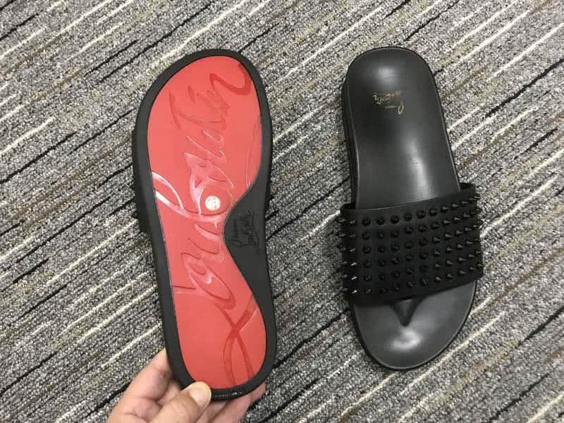 Christian Louboutin Women's Sandals All Black And Rivets 4