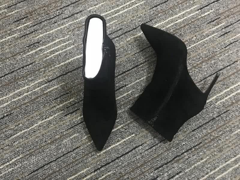 Christian Louboutin Women's Boots Black Suede High Heels 5