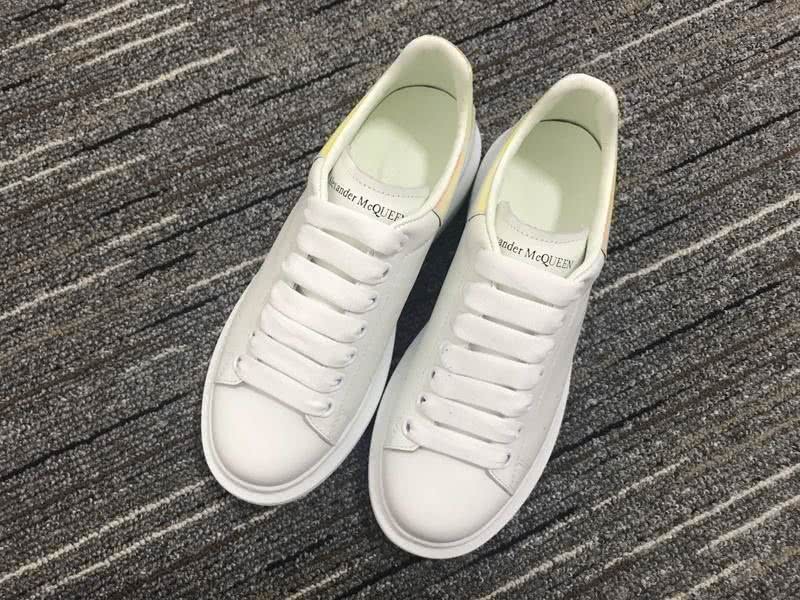 Alexander McQueen Shoes Yellow upper White Leather shoes Men Women 2