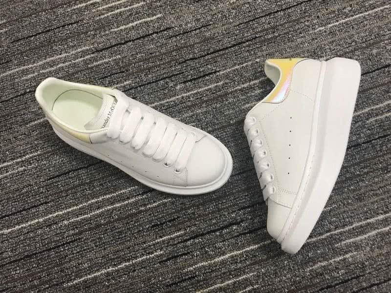Alexander McQueen Shoes Yellow upper White Leather shoes Men Women 4