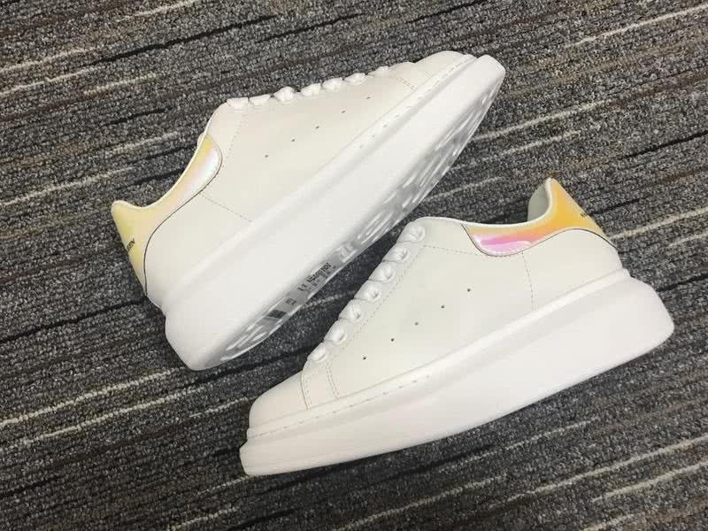 Alexander McQueen Shoes Yellow upper White Leather shoes Men Women 9