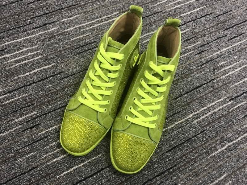Christian Louboutin Louis Rhinestone Sneaker Green Men Women 1