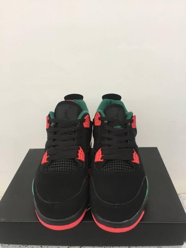 Air Jordan 4 Shoes Black And Green Men 3