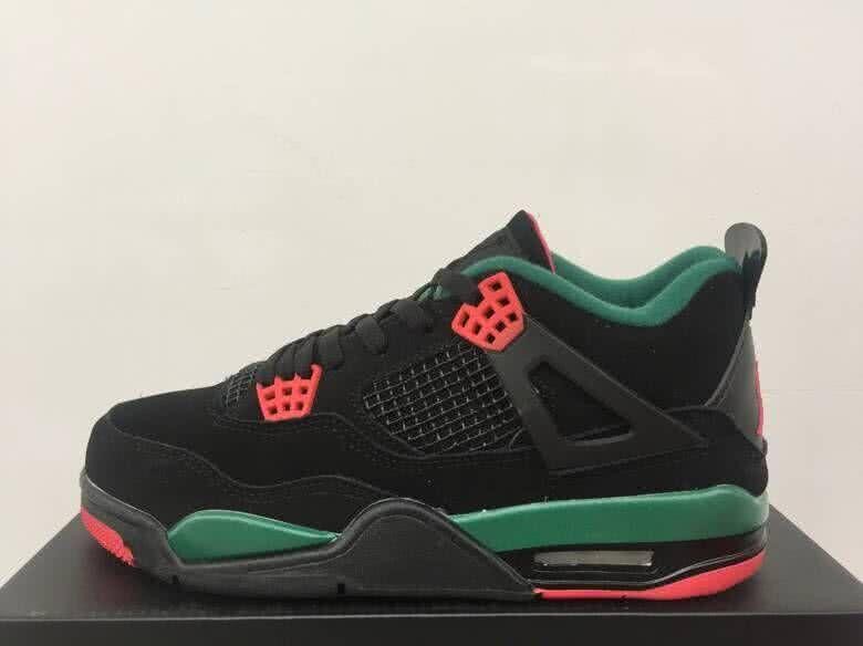 Air Jordan 4 Shoes Black And Green Men 6