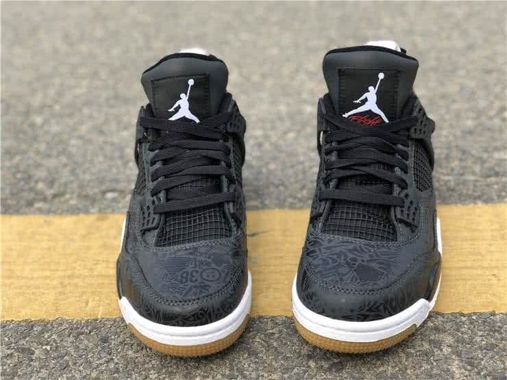 Air Jordan 4 Shoes Black And Green Men 8