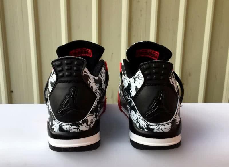 Air Jordan 4 Shoes Red And Black Men 4