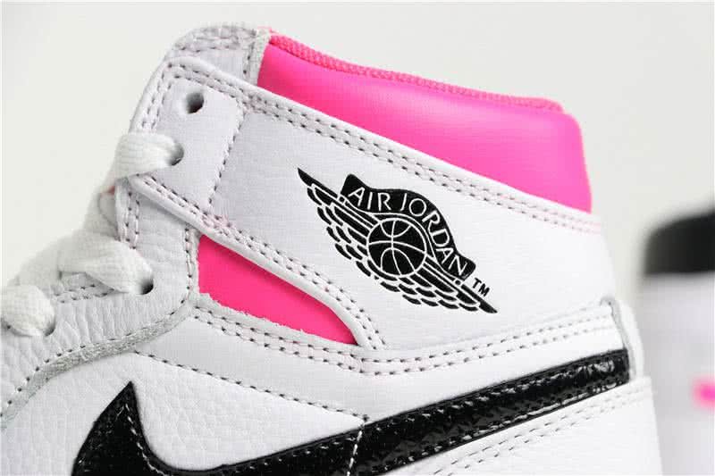 Air Jordan 1 Mid Hyper Pink And Black Women 6