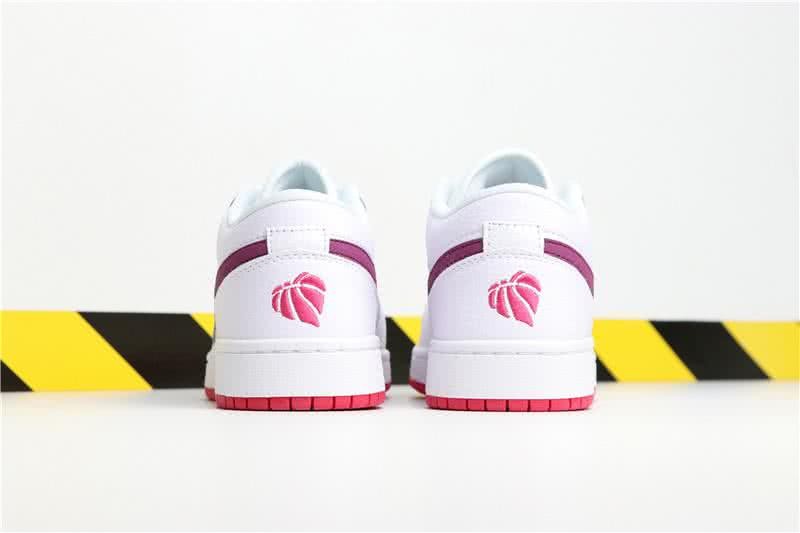Air Jordan 1 low White Pink And White Women 5