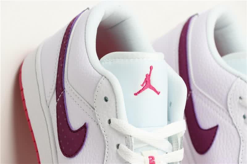Air Jordan 1 low White Pink And White Women 8