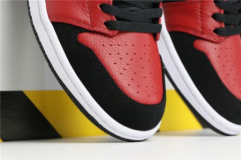 Air Jordan 1 MID Red And Black Men 8