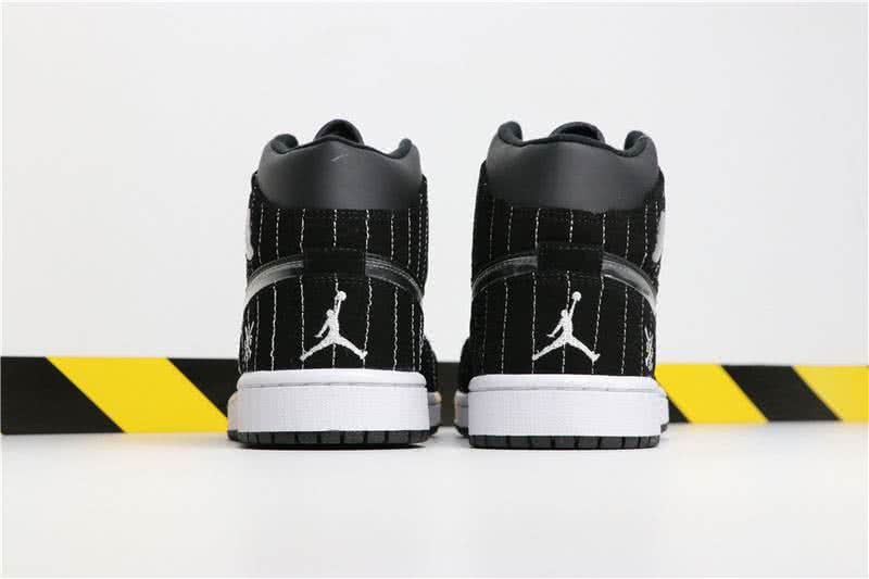 Air Jordan 1 Shoes Black And White Men 5
