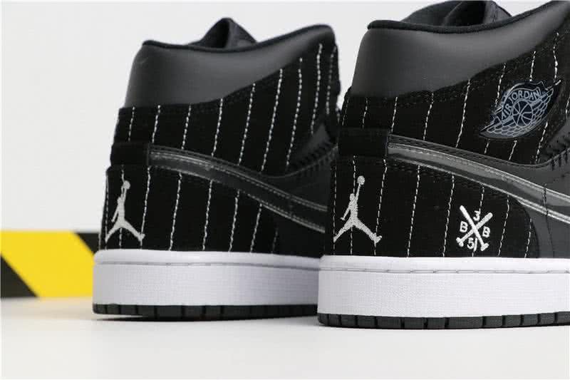 Air Jordan 1 Shoes Black And White Men 7
