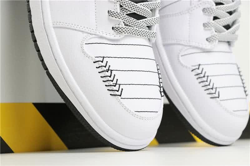Air Jordan 1 Shoes Black And White Men 8