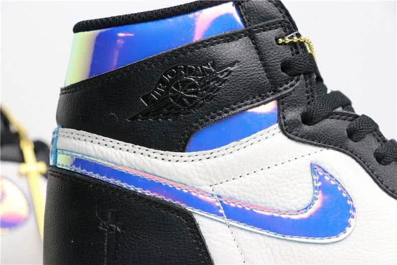 Air Jordan 1 Shoes Deep Blue And White Men 6