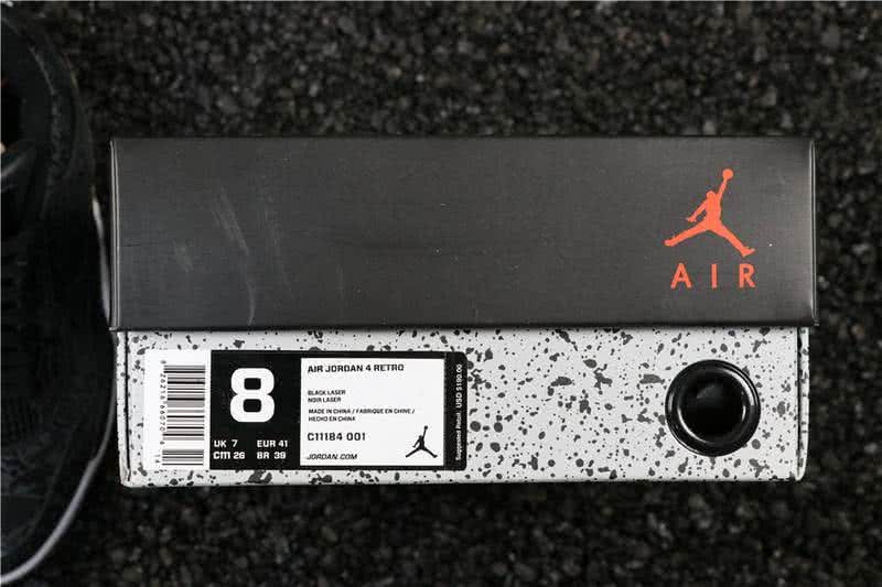 Air Jordan 4 SE Laser “Black Gum Black And White Men 9
