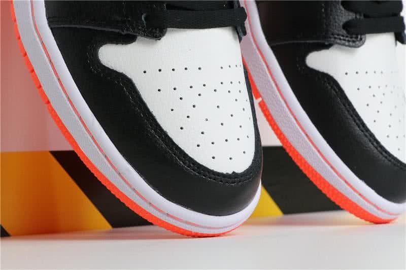 Air Jordan 1 Low Children's Shoes Black Red And White Women/Men 7