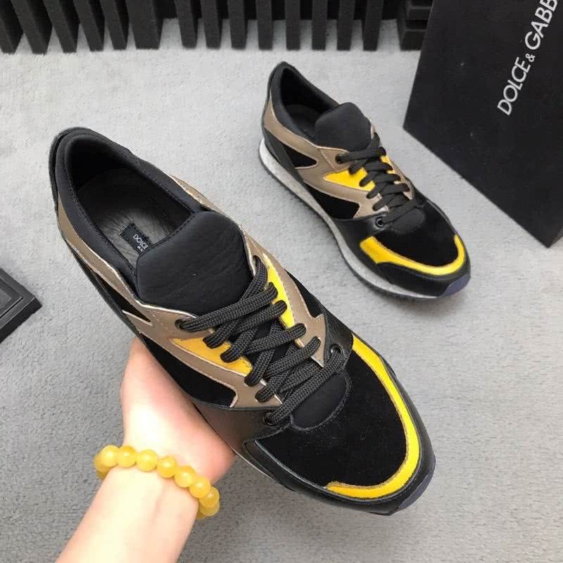 Dolce&Gabbana Sneakers Black Brown Yellow Men 7