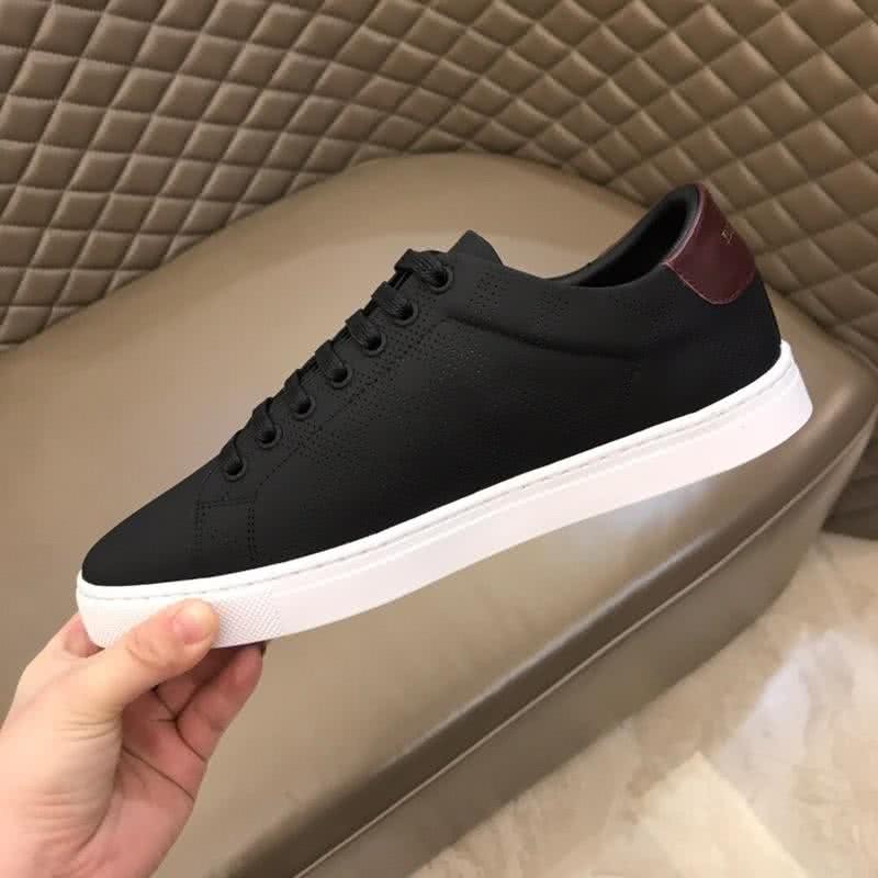 Burberry Fashion Comfortable Sneakers Cowhide Black And White Men 8