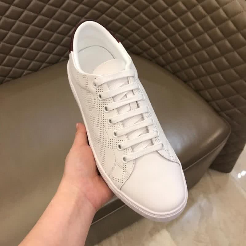 Burberry Fashion Comfortable Sneakers Cowhide White Men 7