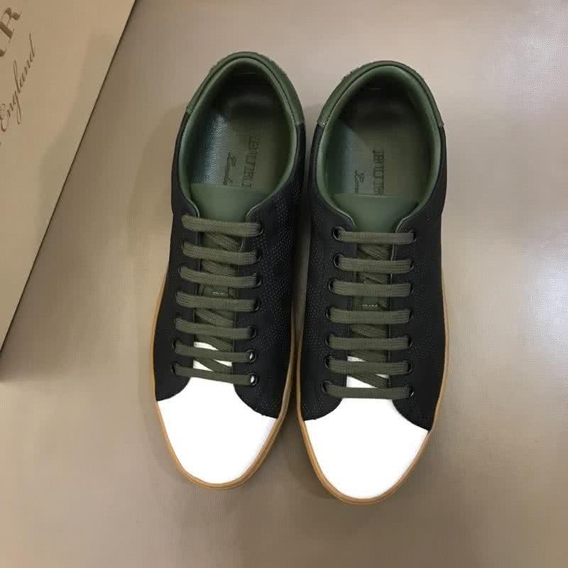 Burberry Fashion Comfortable Sneakers Cowhide Black And White Men 2