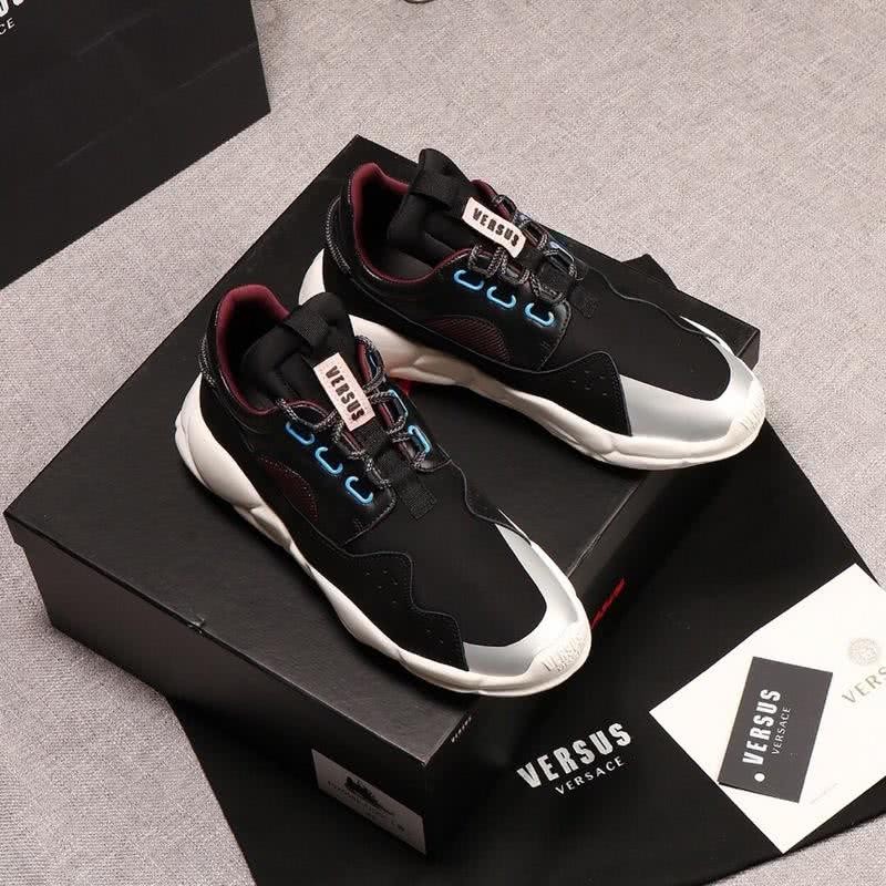 Versace Sneakers Latex Insole Flexible Black Men 1